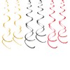 WEVEN Hanging Swirls Party Streamer Spiral Decorations for Ceiling (30pcs,