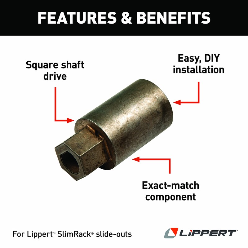 Power Gear Replacement Coupling Motor Square Shaft Drive with D-Shape