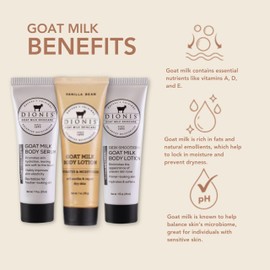 Dionis Goat Milk Skincare Body Serums & Sets (Vanilla Bean Lotion & Serum Set)