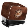 Psesaysky Cat 4 Slice Toaster Covers Kitchen Home Dustproof Decorative