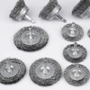 Wire Wheel for Drill Cup Brush Set,0.012-Inch Coarse Crimped Carbon