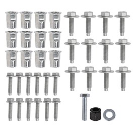 GRAND ORANGE Tubular Side Step Hardware Kit Compatible with 2013-2019 Dodge RAM 1500 2500 3500/Fit 2014-2019 Dodge RAM 4500 5500 68193128AB Sliver