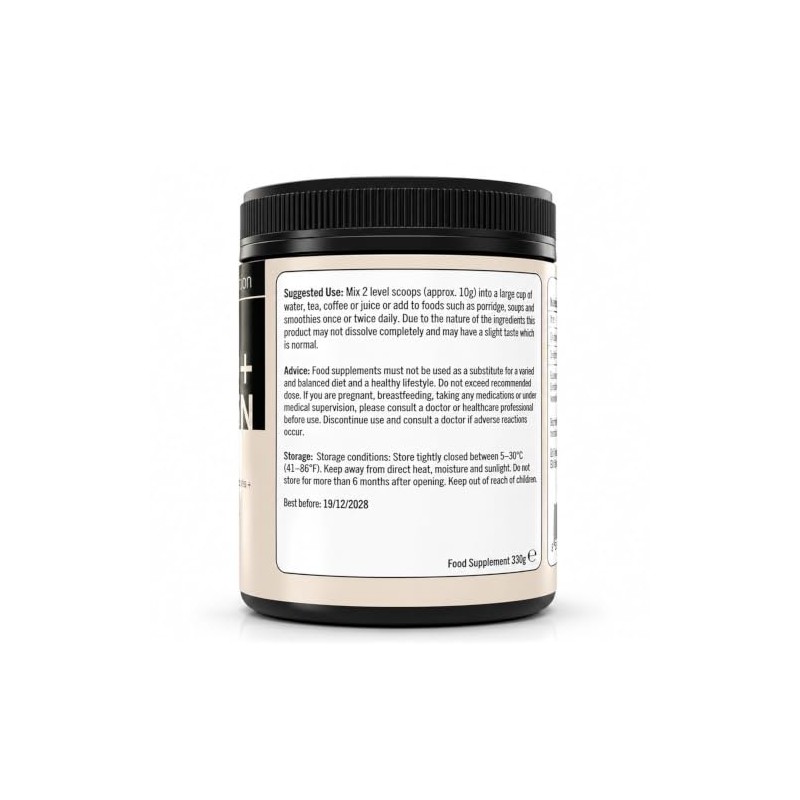 GN Creatine Monohydrate and Hydrolysed Bovine Collagen Peptides Powder, Unflavoured,