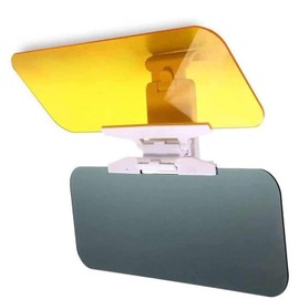 Car Sun Visor with Polarized Glare Protection, Universal Fit, 2 in 1 Polarized Sun Visor for Clearer Vision,Compatible with All Vehicle Types