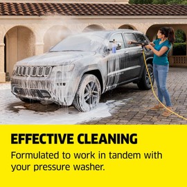 Kärcher Vehicle Wash and Wax, Pressure Washer Detergent, Cleans Cars, Bikes, Trucks, Boats and More, Highly Concentrated, Makes up to 20 gal of Cleaner