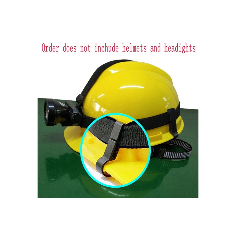 TTSAM 10 Hard Hat Clips – Nylon Headlamp Mount for