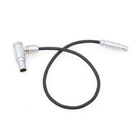 Right Angle 1B 3 Pin Male Power Cable for ARRI TRINITY Steadicam Focus Pwr FFA.0S 4 Pin to Betz Tools Wave 1 10''