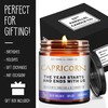 33RD PARALLEL CANDLE CO. Capricorn Zodiac Candle, Scented 9oz Soy
