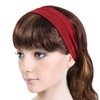 Simple Solid Color Stretch Headband - Red (1 Pc)