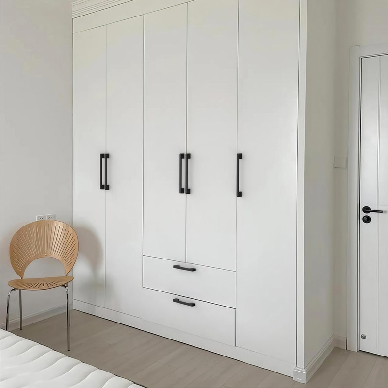 KNOKLOCK 10 Pack Matte Black Cabinet Pulls 3.75 Inch(96mm) Hole