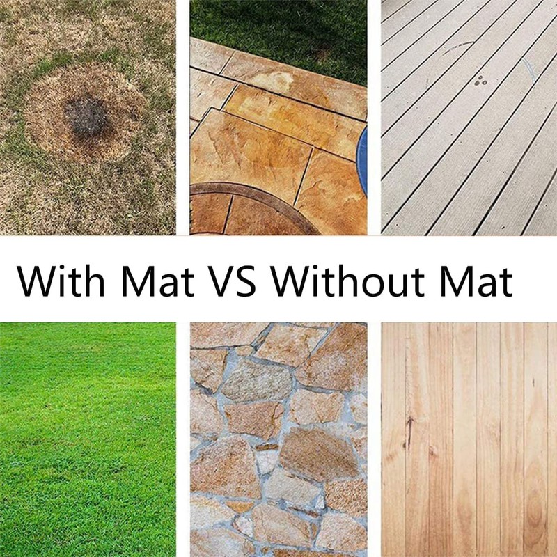 TopHomer 24 Inch Fire Pit Mat Decking Board Fireproof Mat