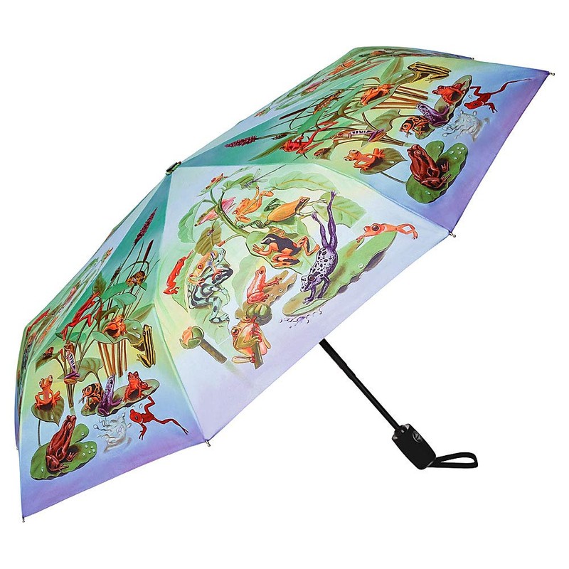 VON LILIENFELD Folding Pocket Umbrella Automatic Motif Lightweight auto open
