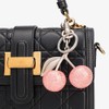 COOLANS 2 Set Cute Cherry Bag Charm,Apple Key Ring Clip