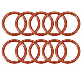 uxcell Silicone O-Ring, 29mm Outside Diameter, 22.8mm Inner Diameter, 3.1mm Width, VMQ Seal Rings Sealing Gasket Red, 10PCS