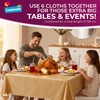 SOL 6pk Gold Square Table Cloths 121 x 121cm -