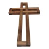 Cruz De Madera Decoracion Artesanal Cre55333rc-a