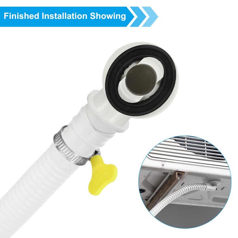 PATIKIL 5ft Air Conditioner Drain Kit, Universal Drain Connector AC