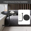 ILWorkTLs 13.77In Wall Mounted Coffee Table,Round Bar Tables,Snack Desk,Iron Drink