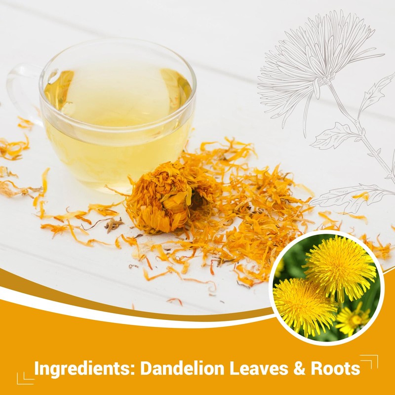 Dandelion Leaf & Root Herbal Tea - Caffeine Free, No