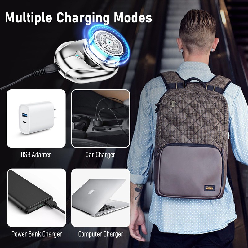 OYNUPIKR Mini Electric Shaver, Mini Portable Shaver, Electric Razor for