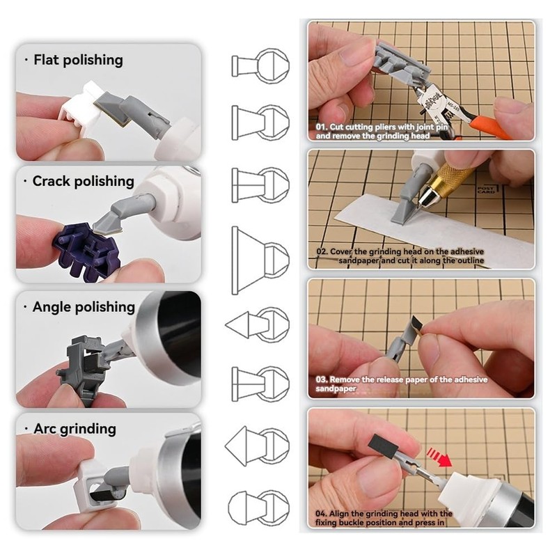 FVZWKHD MS148 Electric Sander Alternative Motion Mini Hand Sander for