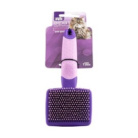 Fancy Pets Expert Cepillo con Puntas Redondeadas Expert para Gato Rosa con Morado