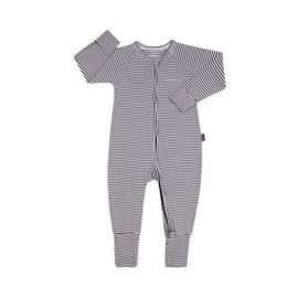 Bonds Baby Zippy - Cotton Blend Zip Wondersuit, Steel Stripe, 0000 (Newborn)