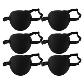 6Pcs Eye Patches for Adult, Pirate Eye Patch Medical Eye Patch with Adjustable Buckle, for Left Or Right Eyes(Size:6pcs)