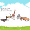 6Pcs Animals Toys Set Simulation Vivid Wild Jungle Zoo Plastic