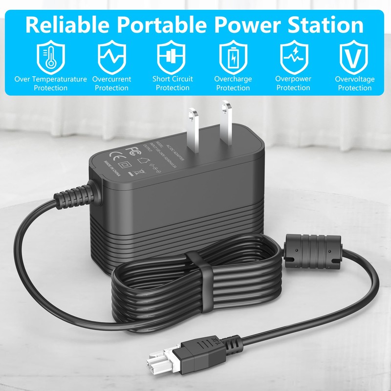 12V 2A Power Cord for Adjustable Electric Standing Desk Replacement