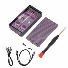 RAID Hard Drive Enclosure NVMe Dual Bay 20Gbps 4 Modes High Safety External Hard Drive Case for Computer Transmission