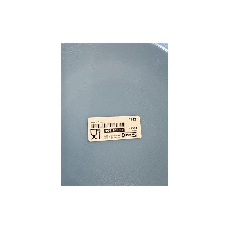 IKEA Lot of 4 IKEA Besegra Light Blue Dessert Plates