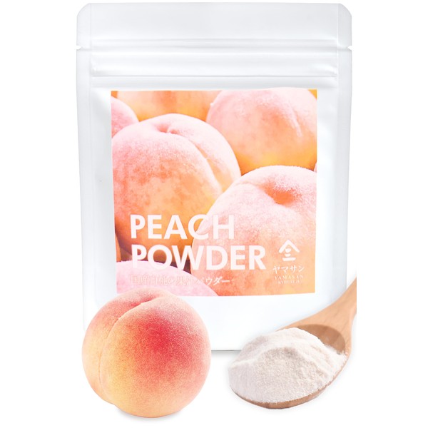 Yamasan White Peach Juice Powder, 1.4 oz (40 g), Confectionery Powder, White Peach Powder, Peach Powder, Fruit Powder, Edible Coloring