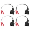 EMSea 4pcs Car Speaker Adapters Plug Lead Connectors Cable Compatible