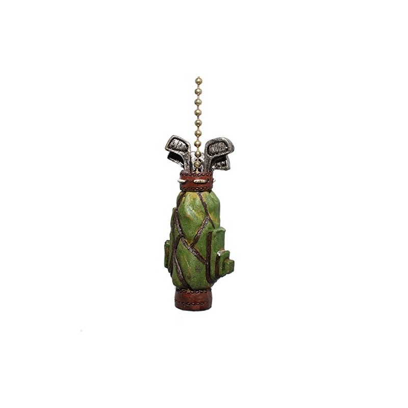 Clementine Golfer Golf Bag Ceiling Fan Pull Light Chain Decor