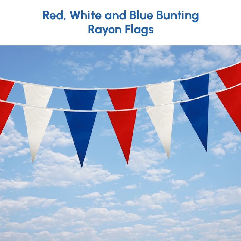 1ABOVE 10M Red White and Blue Bunting Garland Union Jack