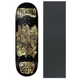 Heroin Skateboard Deck Craig Questions Allegory of Fear 10" x 32.25" with Grip