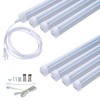 WAHADI 8 Pack 4FT LED Shop Light 24W 4 Foot