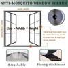 Fly Screen Window with Frame 120 x 110 cm Black