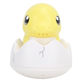 Baby Bath Sprinkler Toys Light Up Bathtub Rechargeable Spray Water Dinosaur Shaped Bathing Toys for Toddlers Kids Yellow