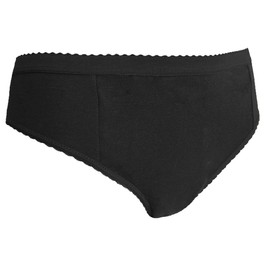 P&S Healthcare Ltd The Ladies Protect Monthlies Brief - A washable and reusable Period Pant - Absorbency of 30-50mls - Eco-Friendly alternative to tampons (SMALL (30-32" hip)) Black