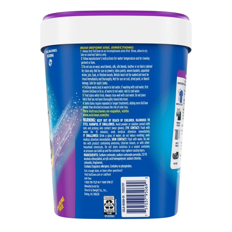 OxiClean Odor Blasters Versatile Odor and Stain Remover Powder, 5