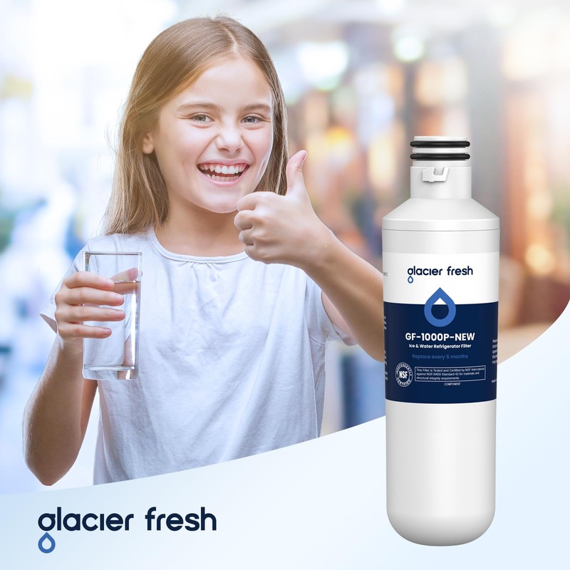 GLACIER FRESH LT1000PC Replacement Water Filter, Compatible with LT1000PC/PCS, LT1000PC,