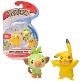 Pokémon Bandai Set of 2 Figures 3-5 cm - Pikachu & Ouistempo, WT97625