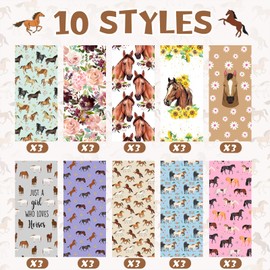 TecUnite 30 Pcs Horse Pens, Horse Gifts for Horse Lovers, Horses Black Ink Writing Pens 1.00 mm Ballpoint Pens Smooth Fine Point Cartoon Writing Stylus for Work Journaling Office, Animal Lover Gift