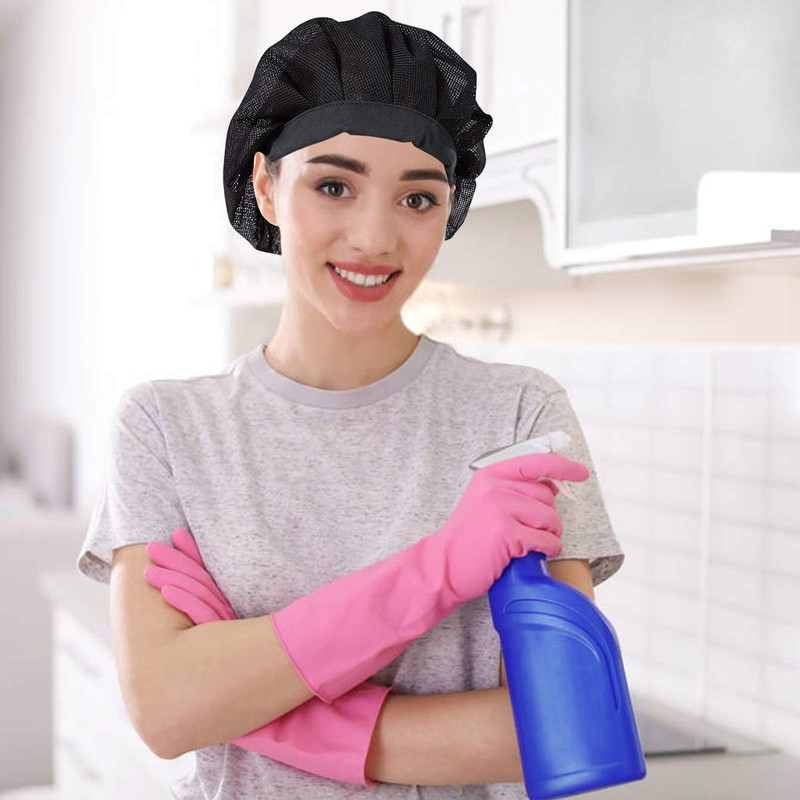 6 Pack Adjustable Chef Cap Mesh Cooking Hats Food Service