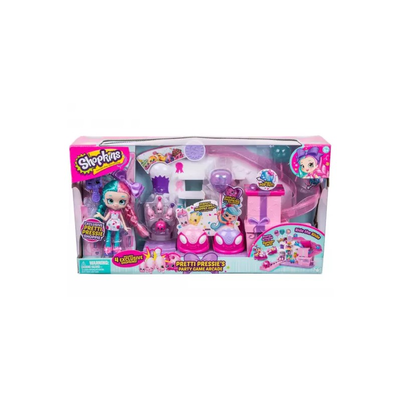 Shopkins Shoppies Pretti Pressie Party Arcade Game Exclusive & Kinstructions