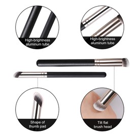 VINSPIRE Flawless Makeup Brush Set, Soft Concealer Brush for Under Eyes, Flat Concealer Brush for Makeups, Precision Makeup Brush Set for Seamless Coverage, Professional Soft Bristle Concealer Brushe