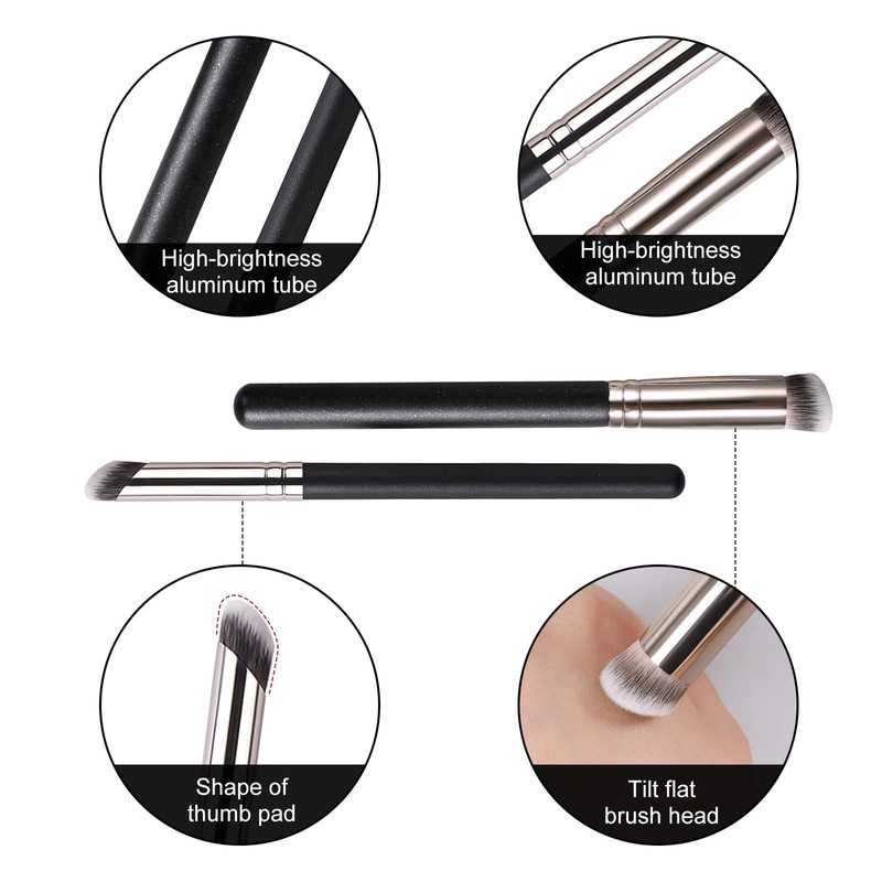 VINSPIRE Flawless Makeup Brush Set, Soft Concealer Brush for Under