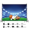 DORCEV 7x5ft All Stars Sports Backdrop - Outdoor Sports Theme